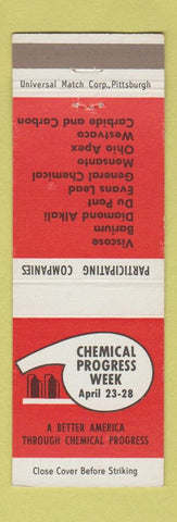 Matchbook Cover - Chemical Progress Week Monsanto DuPont Westvaco