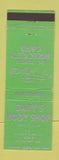 Matchbook Cover - Gary's Body Shop Beardstown IL