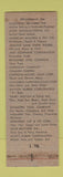 Matchbook Cover - Tools and Supplies Indianapolis IN WEAR