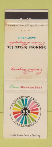 Matchbook Cover - Simmons Sisler Printers St Louis MO