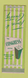 Matchbook Cover - Congress Hotel St Louis MO WEAR