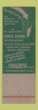 Matchbook Cover - Congress Hotel St Louis MO WEAR
