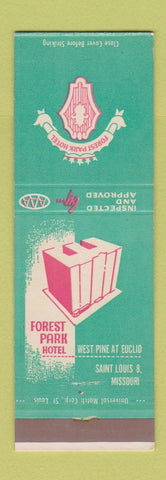 Matchbook Cover - Forest Park Hotel St Louis MO