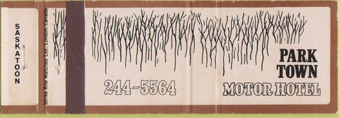 Matchbook Cover - Park Town Motor Hotel Saskatoon