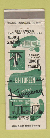 Matchbook Cover - Hotel Kingsway St Louis MO WEAR