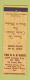 Matchbook Cover - B&B Oasis St Louis MO restaurant WEAR