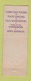 Matchbook Cover - Fritzel's Restaurant St Louis MO WEAR