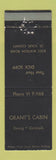 Matchbook Cover - Grant's Cabin Restaurant St Louis MO WEAR