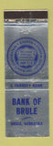 Matchbook Cover - Bank of Brule NE WEAR