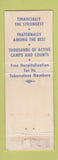 Matchbook Cover - Woodmen Insurance Omaha NE BLUE