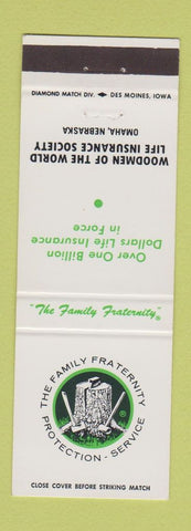 Matchbook Cover - Woodmen Insurance Omaha NE WHITE