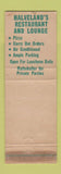 Matchbook Cover - Russ Halveland's Restaurant St Louis MO WORN