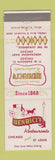 Matchbook Cover - Henrici's Restaurants Chicago IL St Louis MO