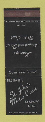 Matchbook Cover - St John's Motor Court Kearney NE