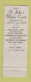 Matchbook Cover - St John's Motor Court Kearney NE