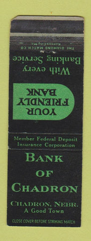 Matchbook Cover - Bank of Chadron NE WORN