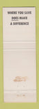 Matchbook Cover - First Federal Savings and Loan Cozad NE GREEN
