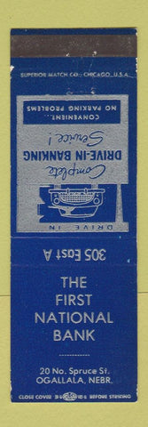 Matchbook Cover - First National Bank Ogallala NE