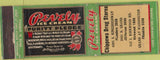 Matchbook Cover - Chippewa Drug Stores Pevely Ice Cream WORN
