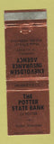 Matchbook Cover - Potter State Bank Potter NE WEAR