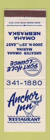 Matchbook Cover - Anchor Inn Restaurant Omaha NE