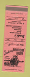 Matchbook Cover - Brandin Iron Sidney NE Dude's Steak House