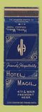 Matchbook Cover - Hotel Magil Fremont NE WEAR