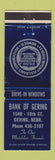 Matchbook Cover - Bnak of Gering NE
