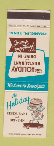 Matchbook Cover - The Holiday Restaurant Franklin TN