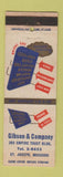 Matchbook Cover - Gibson and Company Loans St Joseph MO WEAR