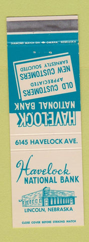 Matchbook Cover - Havelock National Bank Lincoln NE