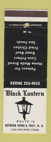 Matchbook Cover - Black Lantern Keene Troy NH DD Bean