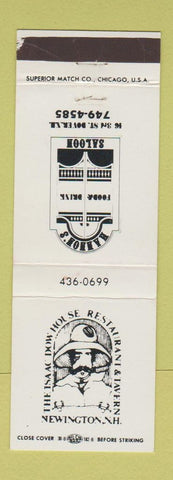Matchbook Cover - Isaac Dow House Restaurant Newington NH