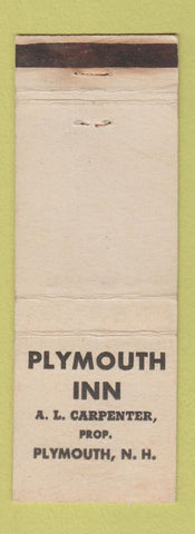 Matchbook Cover - Plymouth Inn NH WEAR