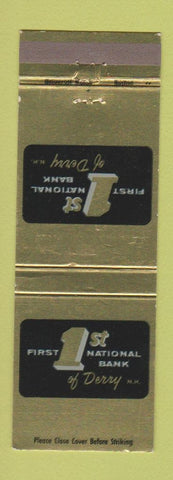 Matchbook Cover - 1st National Bank Derry NH