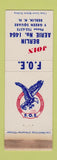 Matchbook Cover - Eagles Club Berlin NH WORN