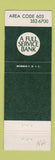 Matchbook Cover - Ashuelot National Bank NH