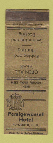 Matchbook Cover - Pemigewasset Hotel Plymouth NH WORN