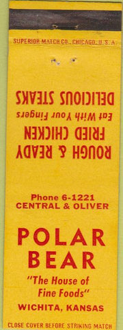 Matchbook Cover - Polar Bear Wichita KS Fried Chicken