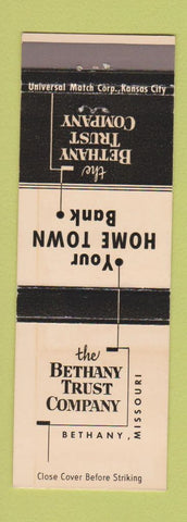 Matchbook Cover - Bethany Trust Company MO