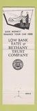 Matchbook Cover - Bethany Trust Company MO