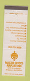Matchbook Cover - Master Hosts Airport Inn Bridgeton MO