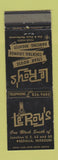 Matchbook Cover - Le Roy's Restaurant Sedalia MO WEAR