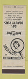 Matchbook Cover - DJ's Beauty Salon Berlin NH