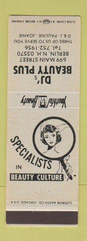 Matchbook Cover - DJ's Beauty Salon Berlin NH