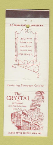 Matchbook Cover - Crystal Restaurant Keene NH