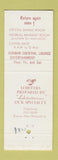 Matchbook Cover - Crystal Restaurant Keene NH