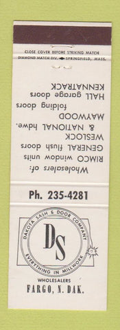 Matchbook Cover - Dakota Sash and Door Fargo ND