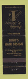 Matchbook Cover - Dino's Hair Design Salon Phoenix AZ