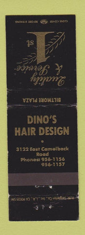 Matchbook Cover - Dino's Hair Design Salon Phoenix AZ
